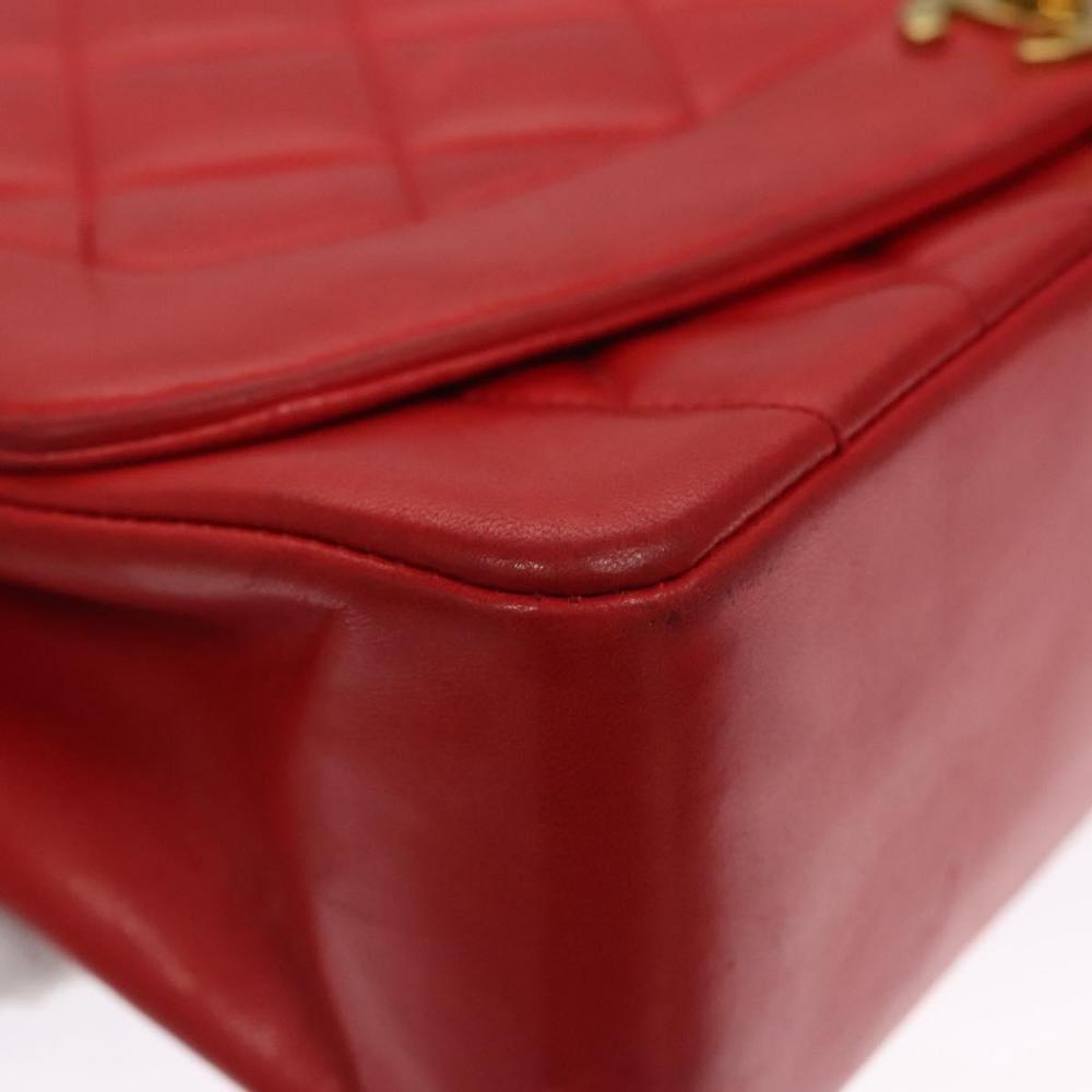 Red Leather Chanel Flap Bag