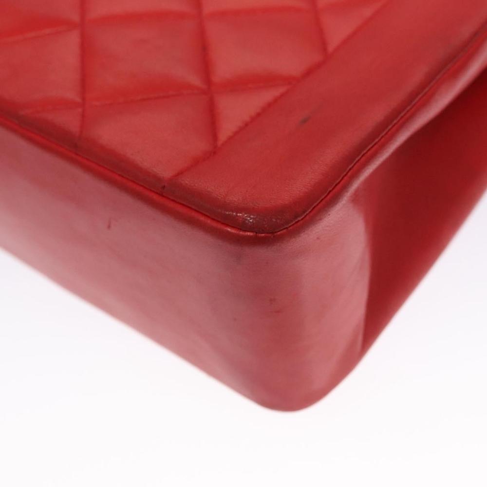 Red Leather Chanel Flap Bag