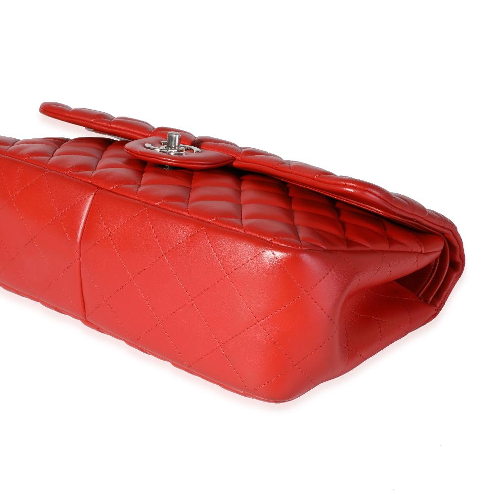 Red Leather Chanel Flap Bag