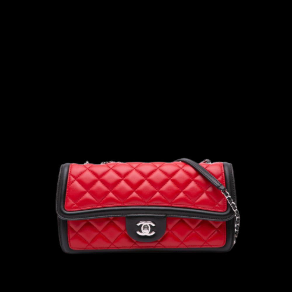 Red Leather Chanel Flap Bag