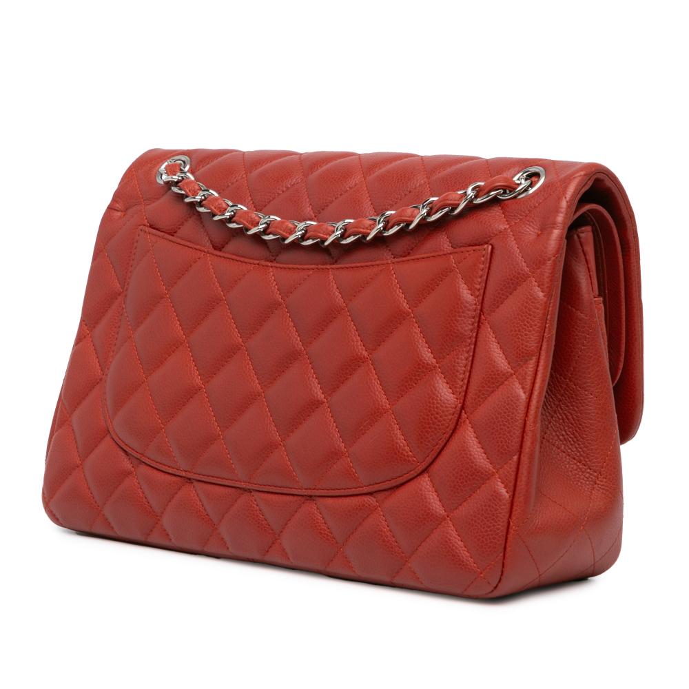 Red Leather Chanel Flap Bag