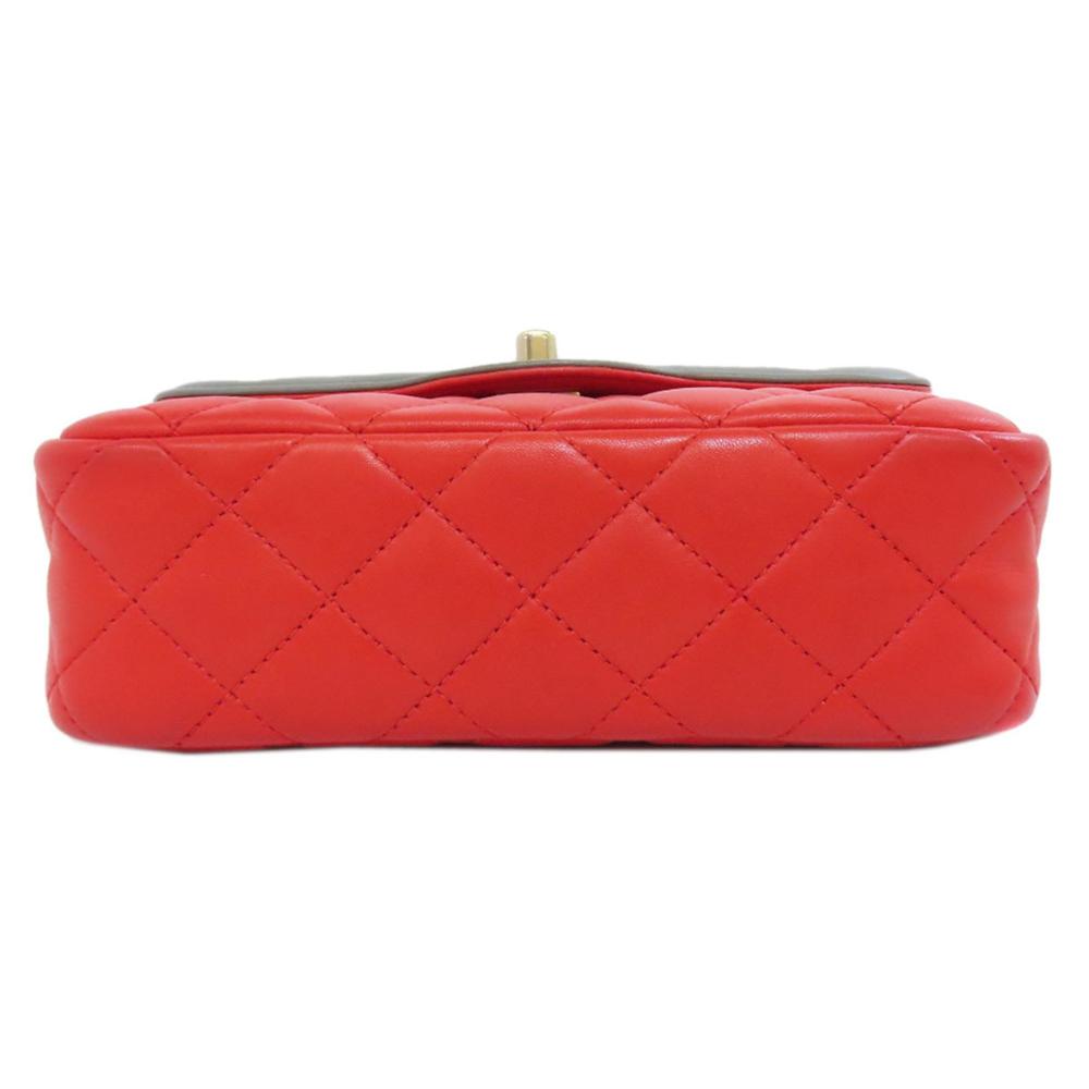 Red Leather Chanel Flap Bag