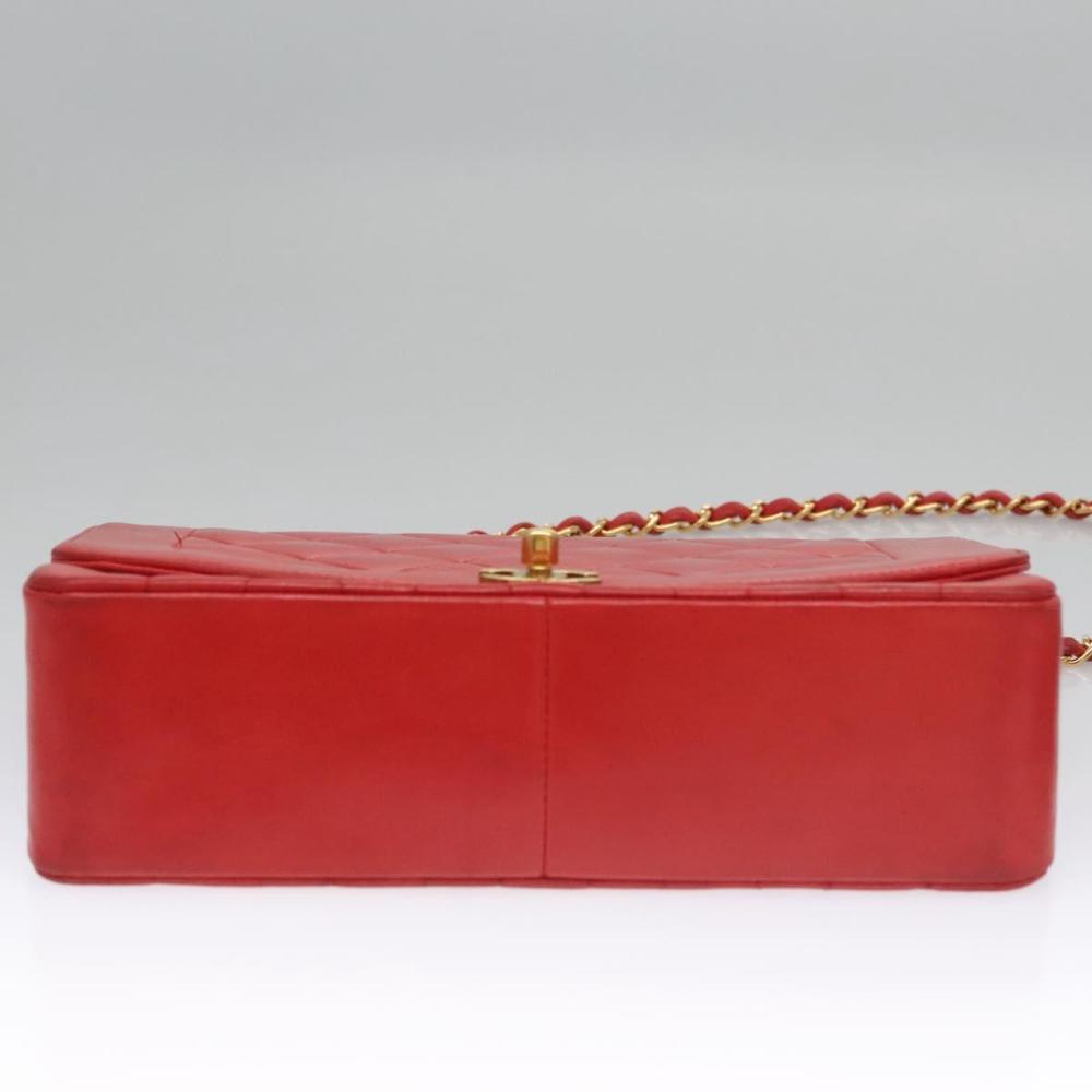 Red Leather Chanel Flap Bag