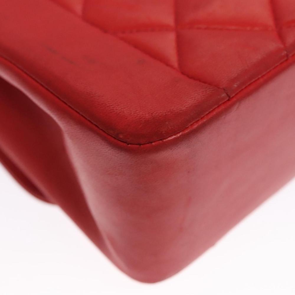 Red Leather Chanel Flap Bag