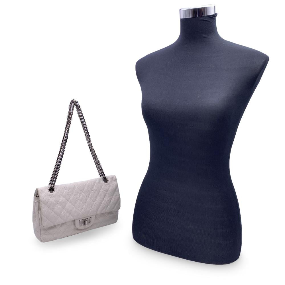 White Leather Chanel Flap Bag