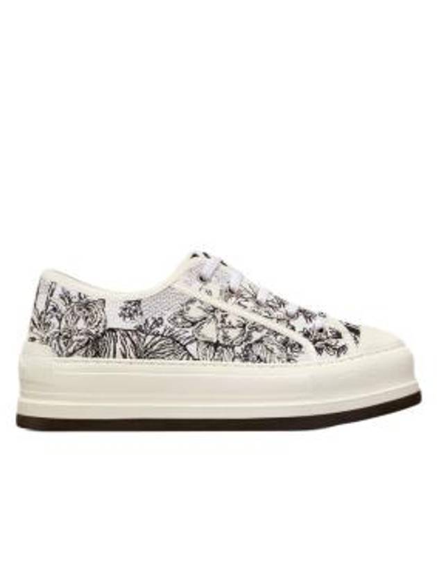 Walk'n'Dior Platform Embroidered Cotton Toile De Jouy Voyage Motif Low Top Sneakers Dior