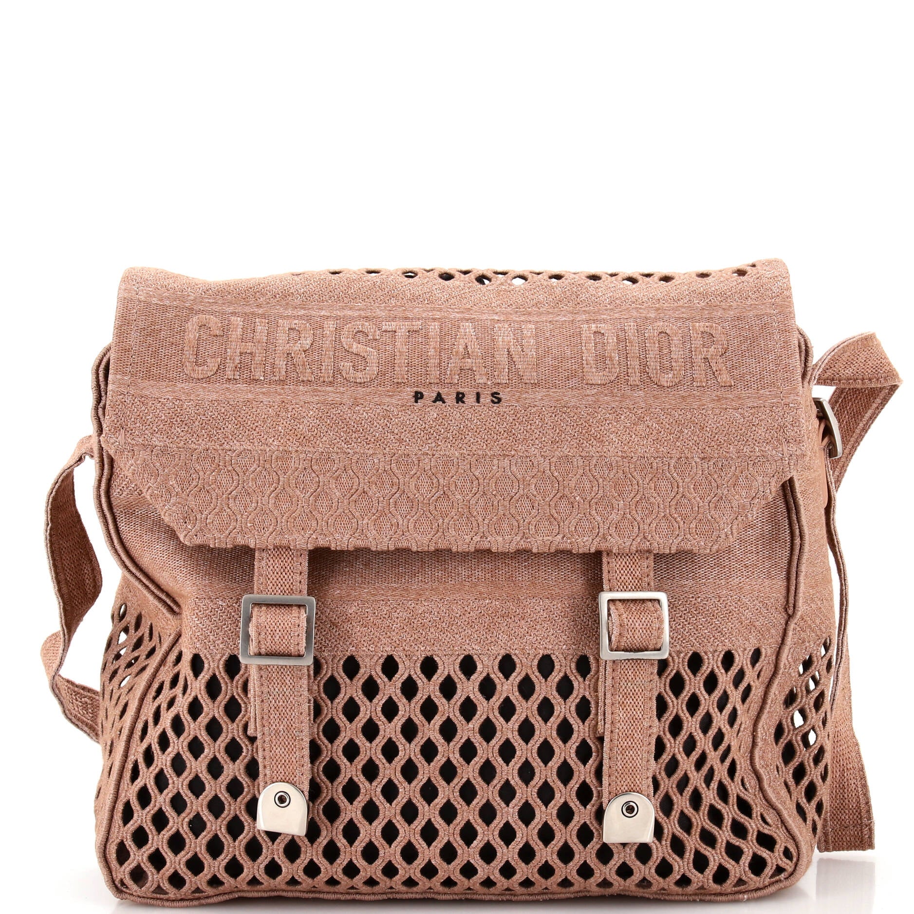 Dior Diorcamp Messenger Bag Camouflage Embroidered Canvas