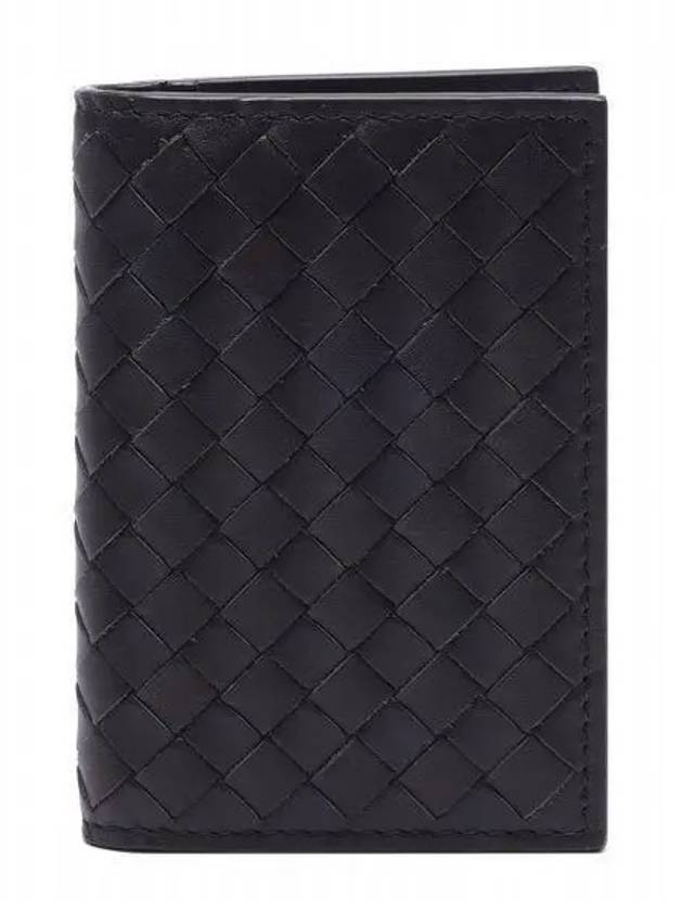 Bottega Veneta Intrecciato Card Wallet Dark Brown