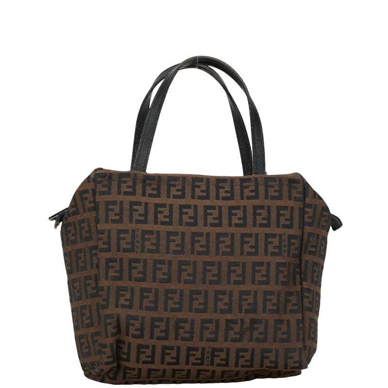 Fendi Zucca Mini Handbag 8N0000 Brown Canvas Leather Fendi