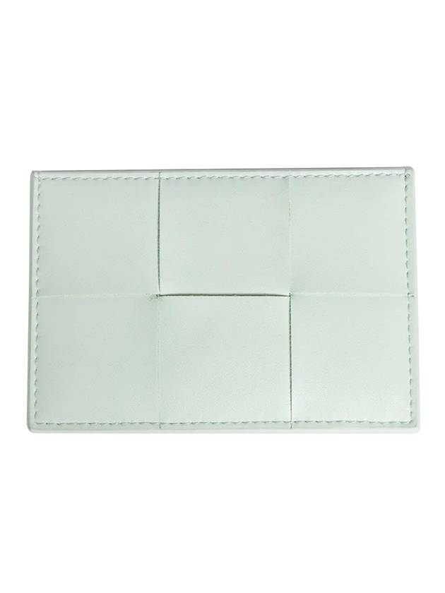 Bottega Veneta Intrecciato Leather Card Wallet Glacier