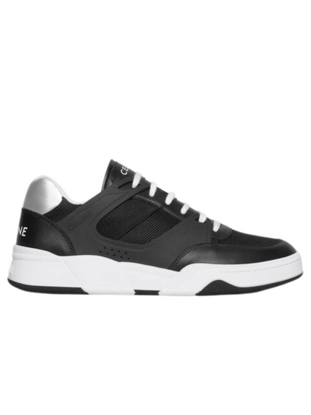CELINE CT07 Rubber Mesh Leather Low Top Sneakers Black