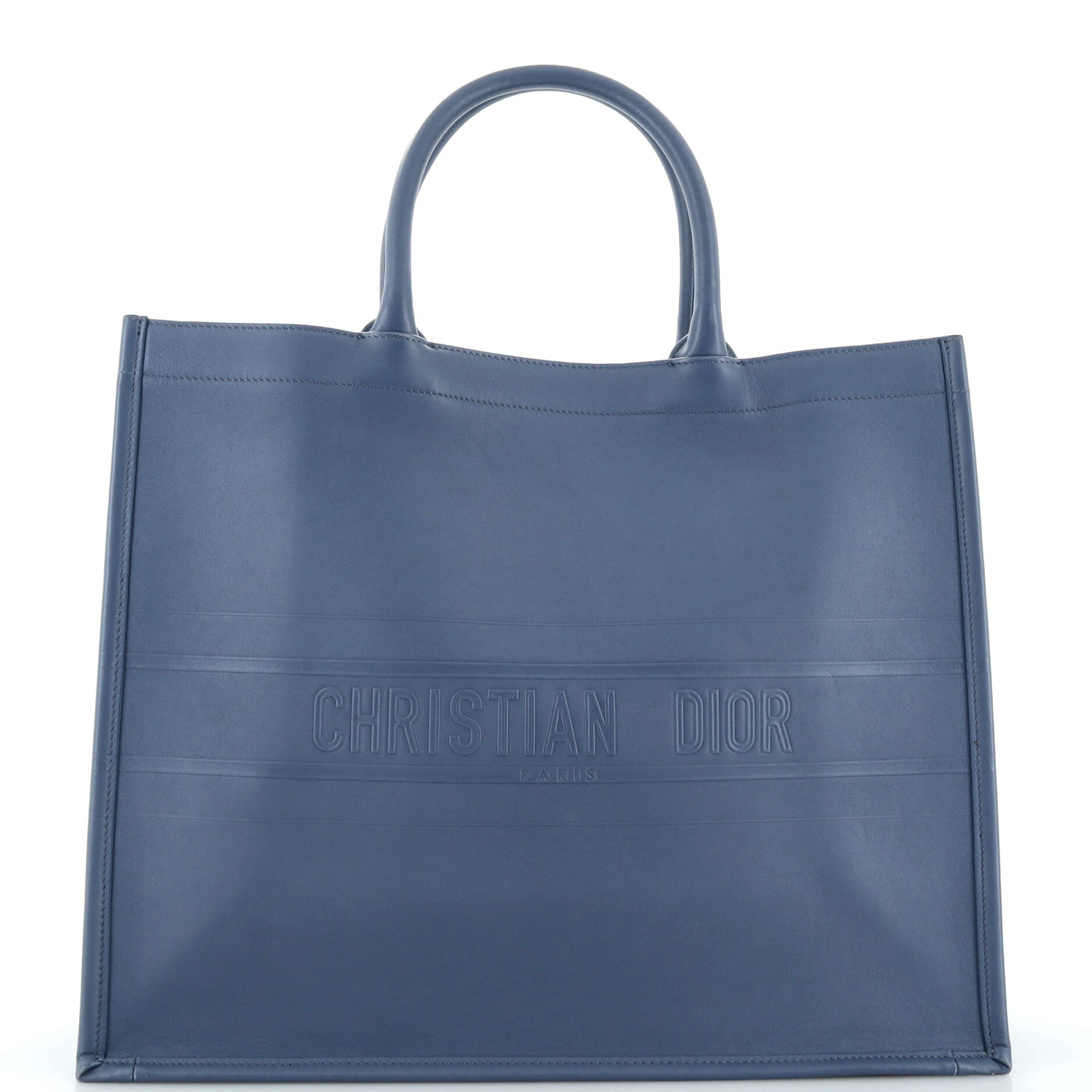 Dior Book Tote Embossed Leather Large