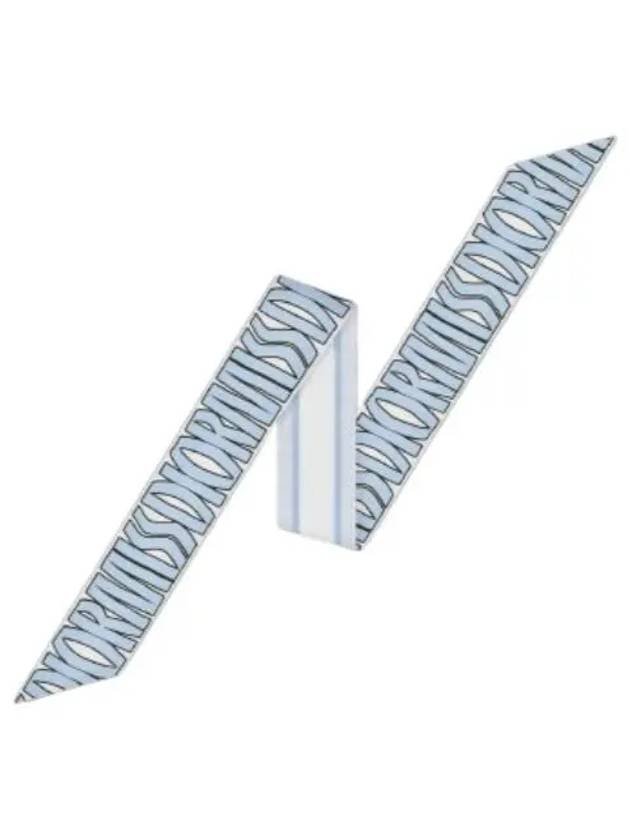 Miss Dior Allover Mitzah Silk Twill Scarf Blue Dior