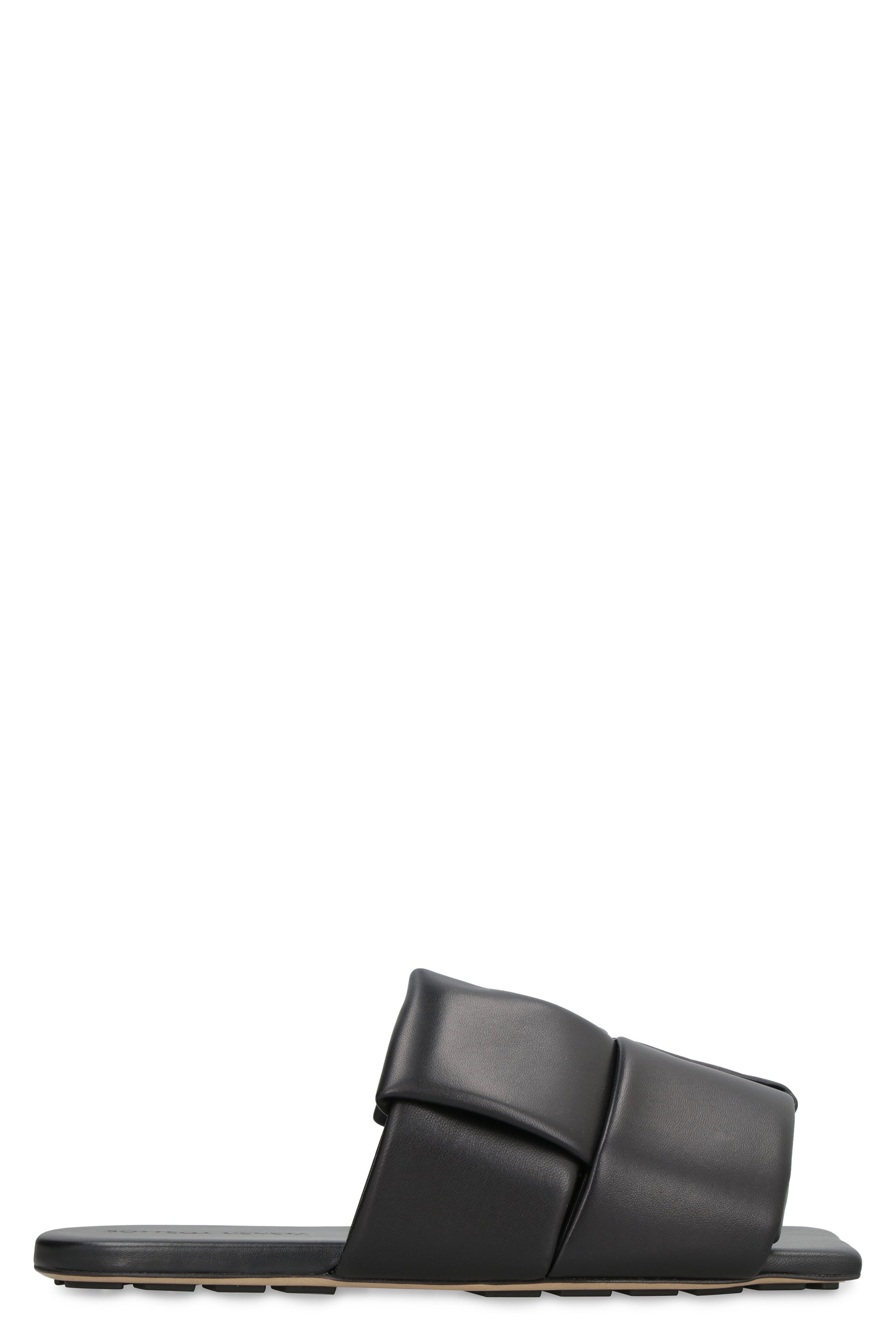 Bottega Veneta Men's Patch Sandals in Black | Size 42 | 741350VBSD0