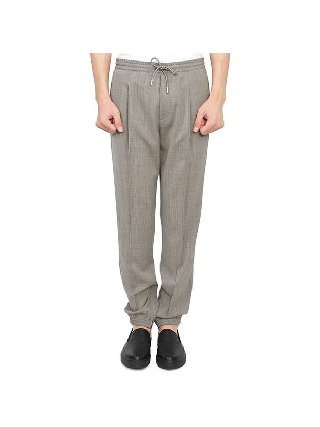 Wool Twill Track Pants Grey Dior
