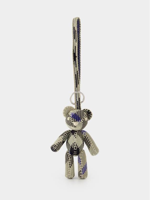 Burberry Knit Tom Keychain - Burberry - Cotton - Neutral