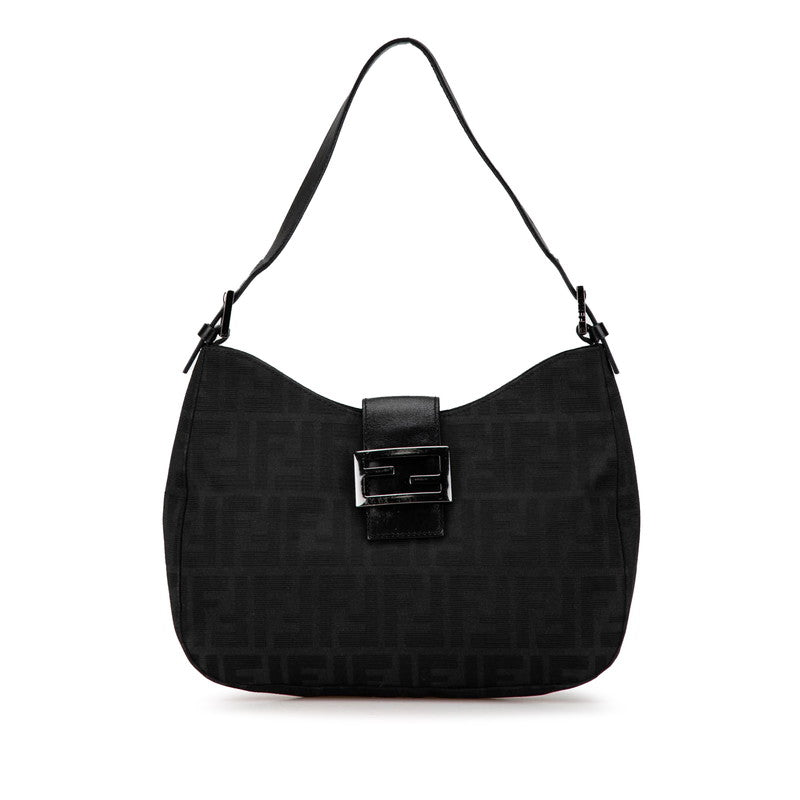 Fendi Nylon Leather Mamma Bucket Handbag 8BR036
