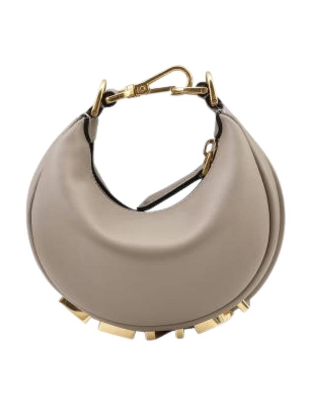 Fendi Nano Fendigraphy Hobo Tote Bag Grey