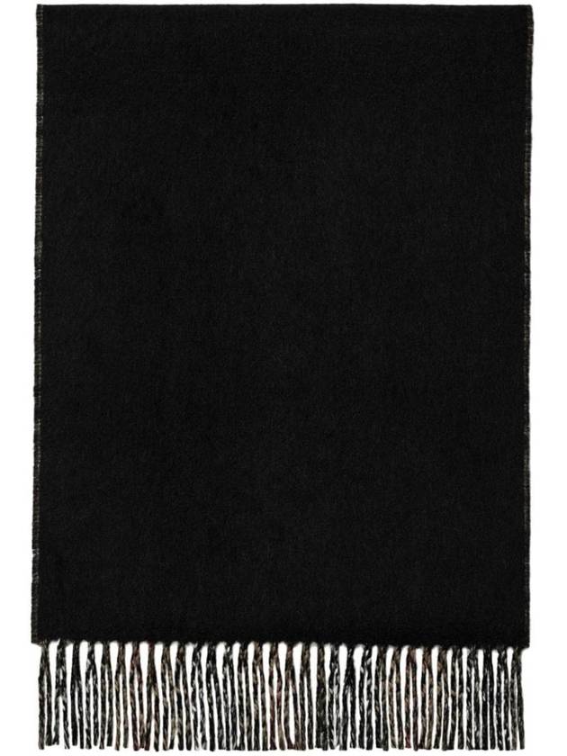 Burberry Check Cashmere Scarf Black