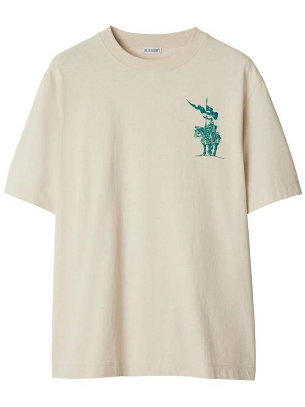 Burberry EKD Cotton Short Sleeve T-Shirt Chalk White