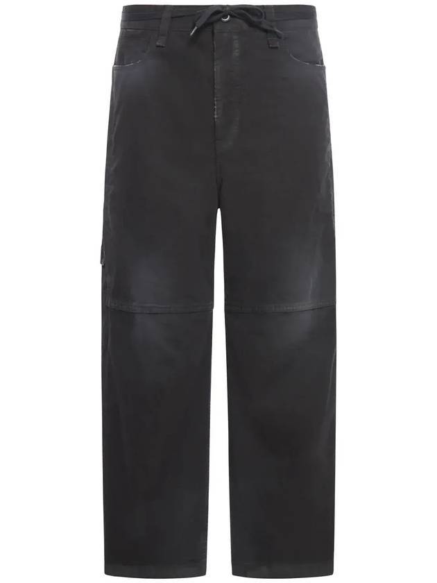 Balenciaga Cropped Cargo Straight Pants Black
