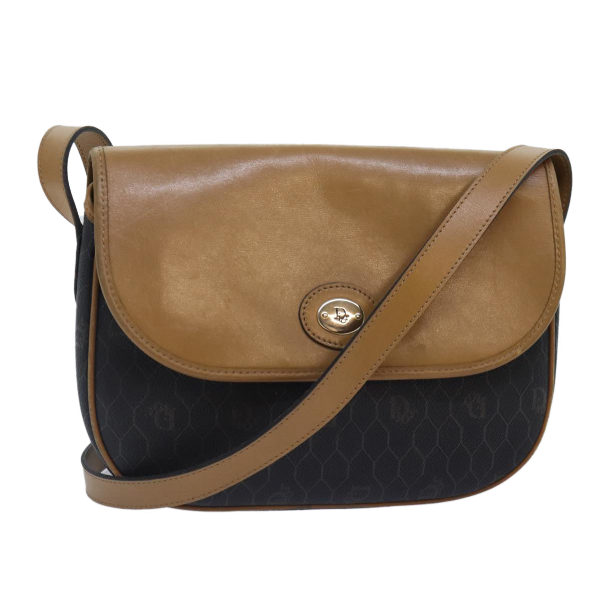 Dior Honeycomb Canvas Shoulder Bag (Pre-Owned)
