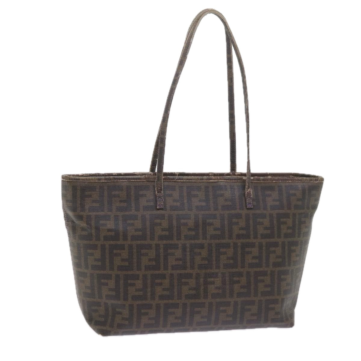 FENDI Zucca Canvas Tote Bag Black Brownep2435