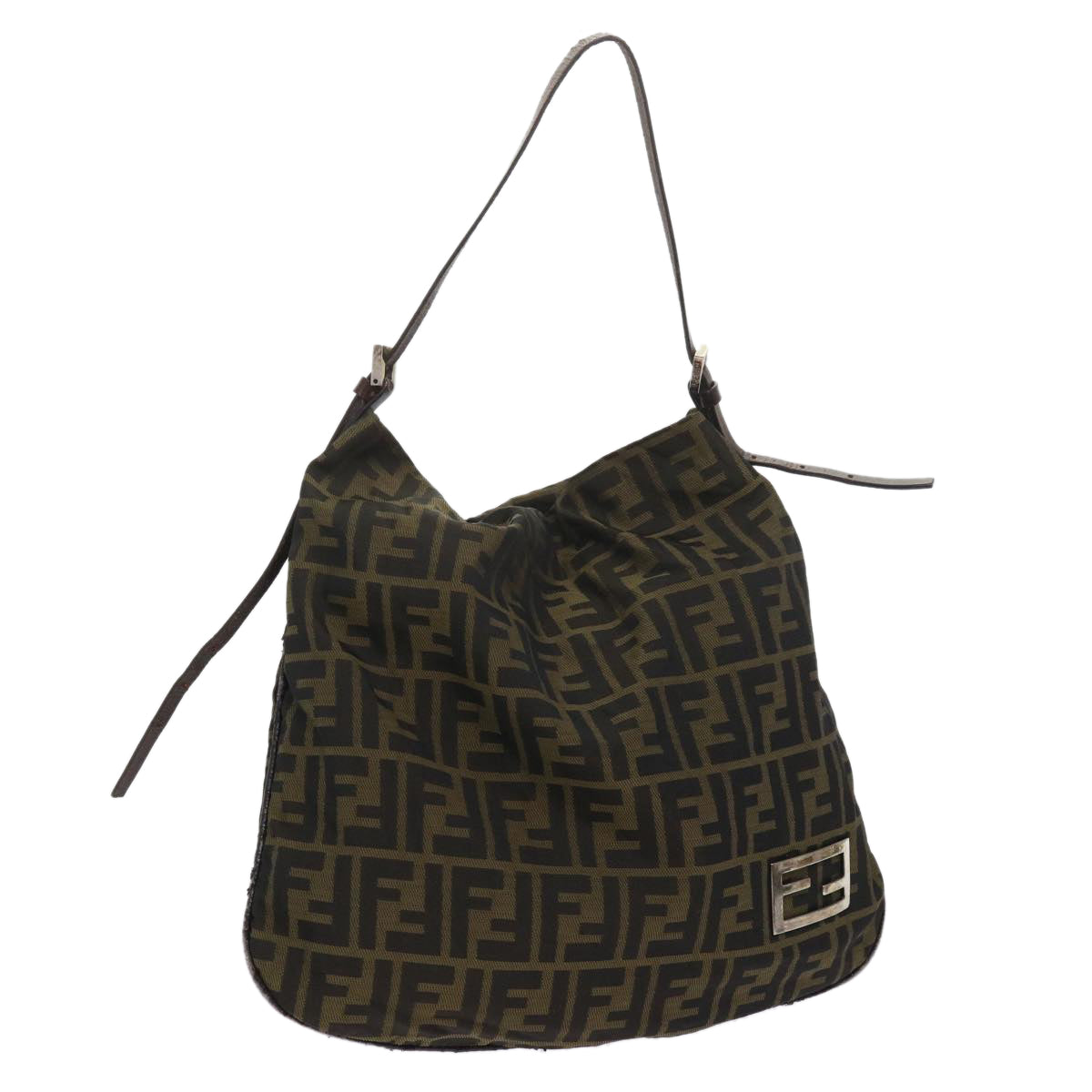 FENDI Zucca Canvas Tote Bag Black Brown 2370 26733 008ep2728