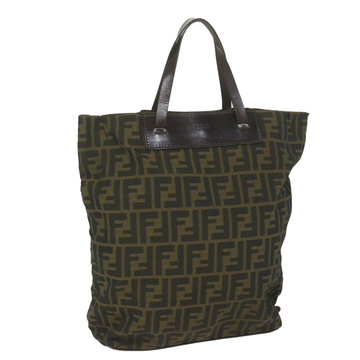 FENDI Zucca Canvas Tote Bag Black Brownep2809