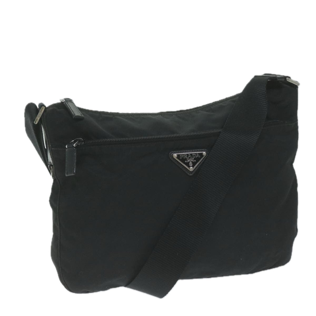 PRADA Shoulder Bag Nylon Black ep2977