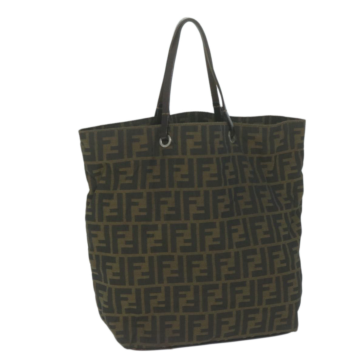 FENDI Zucca Canvas Tote Bag Black Brownep3003