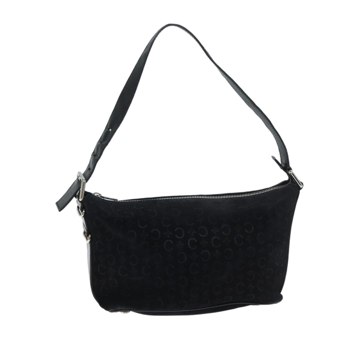CELINE C Macadam Canvas Shoulder Bag Black ep3728