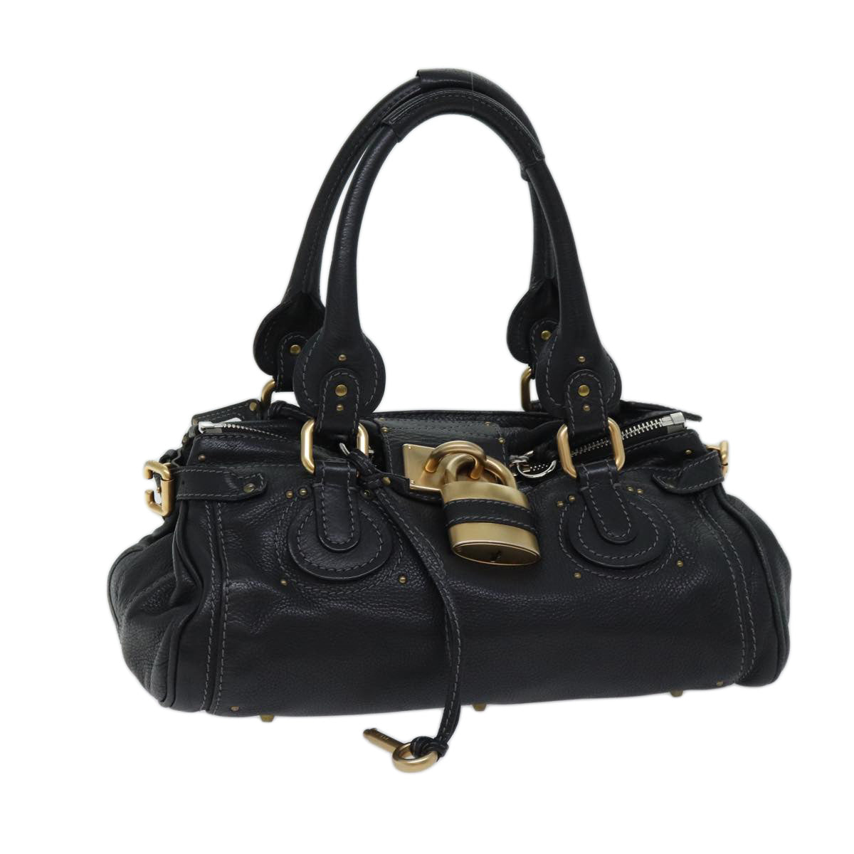 Chloe Paddington Shoulder Bag Leather Black ep4004