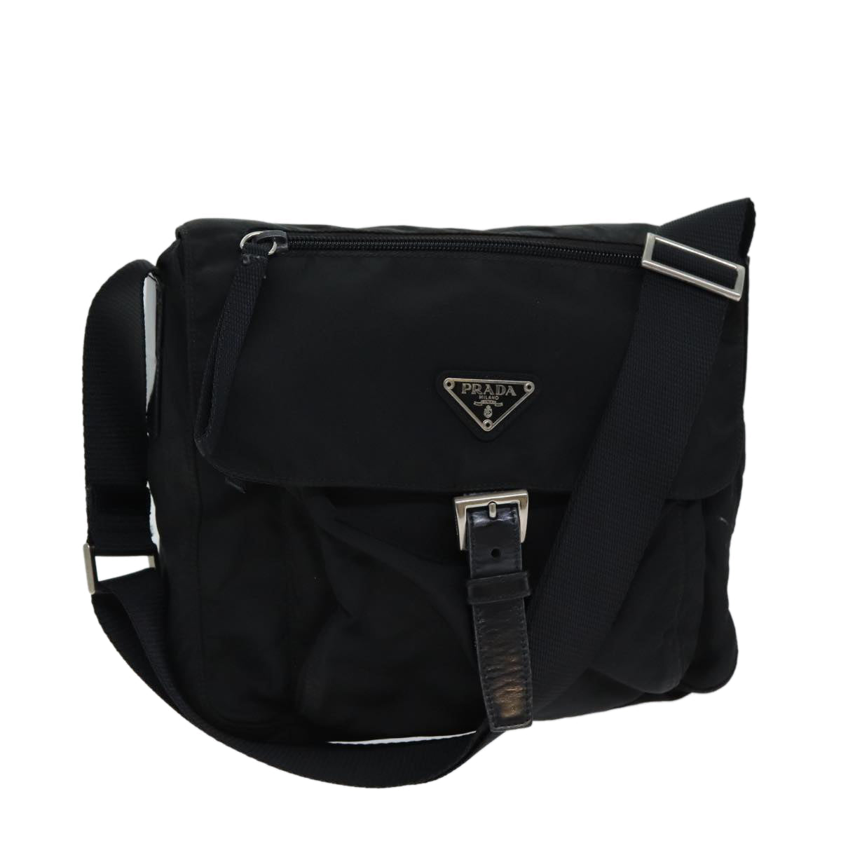 PRADA Shoulder Bag Nylon Black ep4583