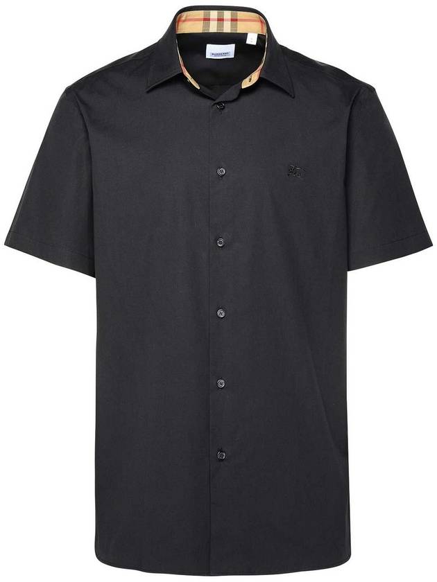 Burberry Organic Cotton Polo Shirt Black