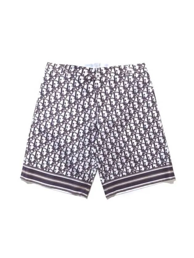 All Over Oblique Bermuda Shorts Purple Dior