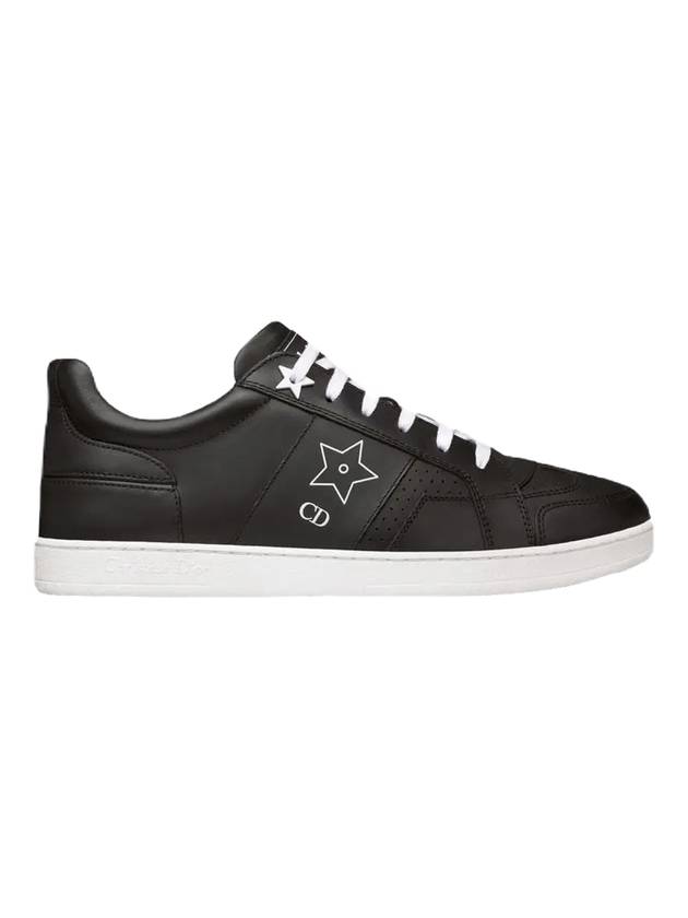 Star Calfskin Low Top Sneakers Black Dior