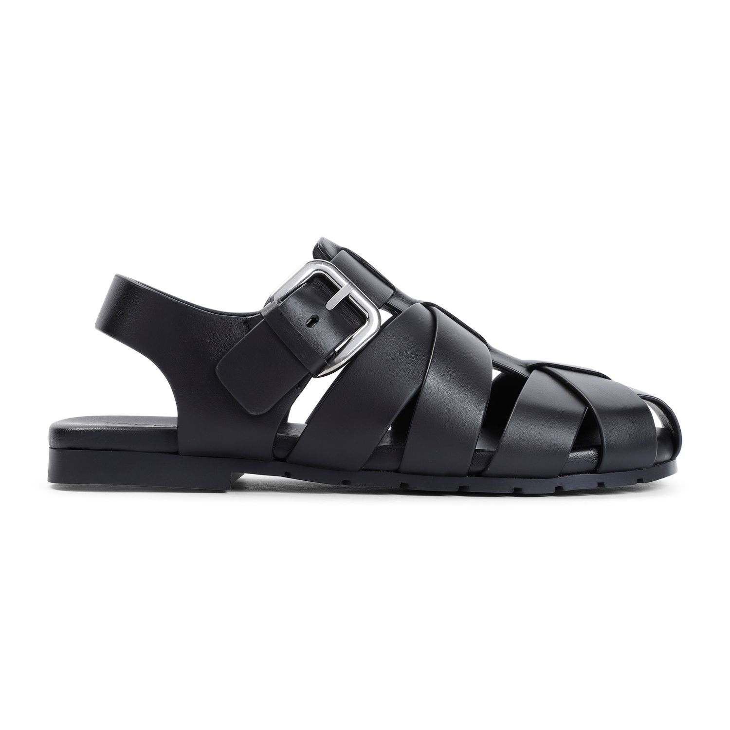 Bottega Veneta Men's Alfie Sandal in Black | Size 44 | 796442V3HB0