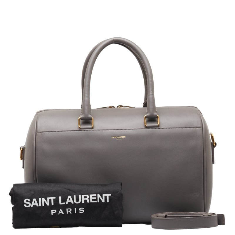 Classic Daphne 6 Mini Boston Shoulder Bag 2WAY 322049 Gr Leather Saint Laurent