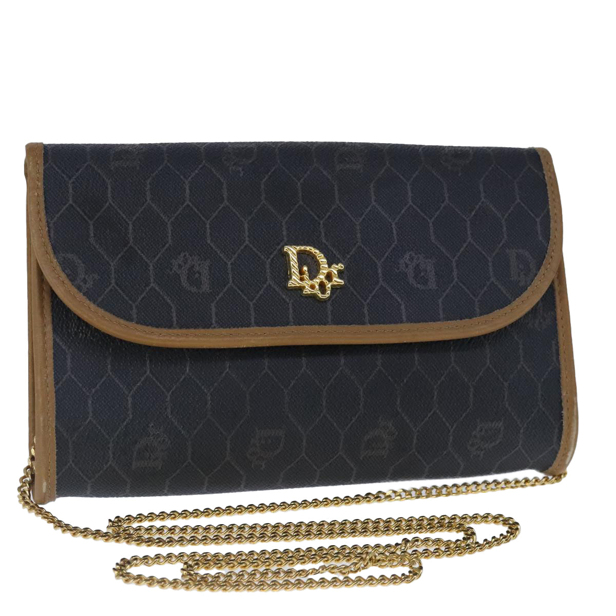 Dior Honeycomb Canvas Shoulder Bag (Pre-Owned)