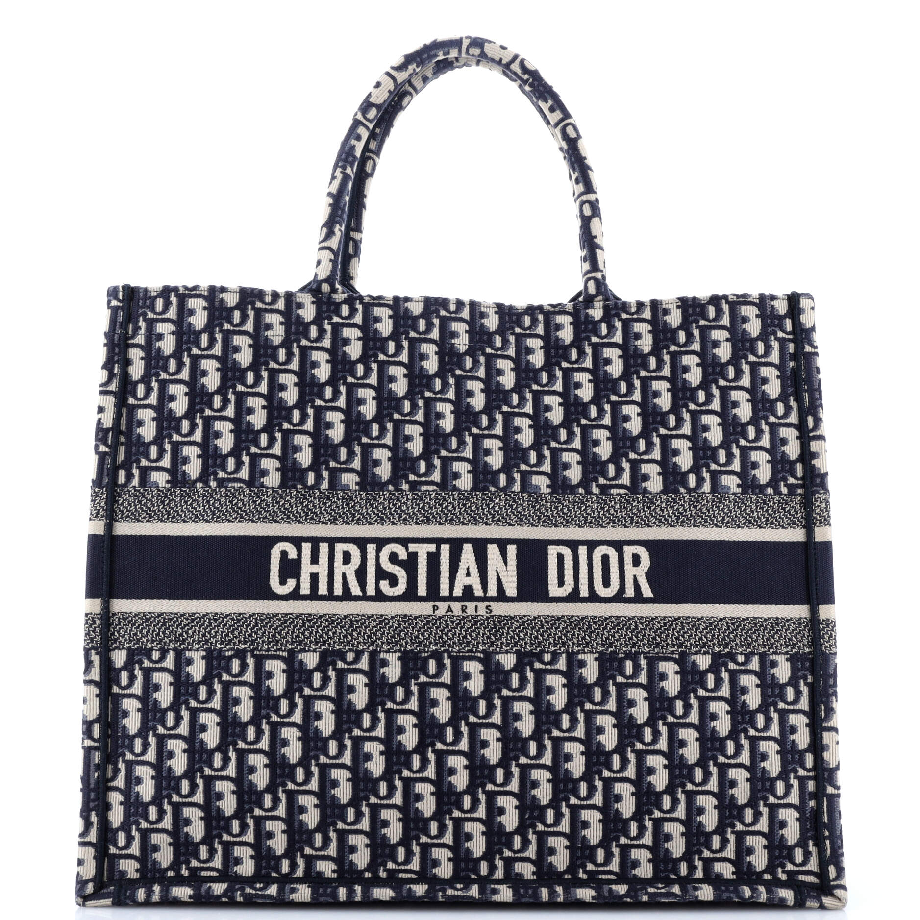 Dior Book Tote Oblique Velvet Large