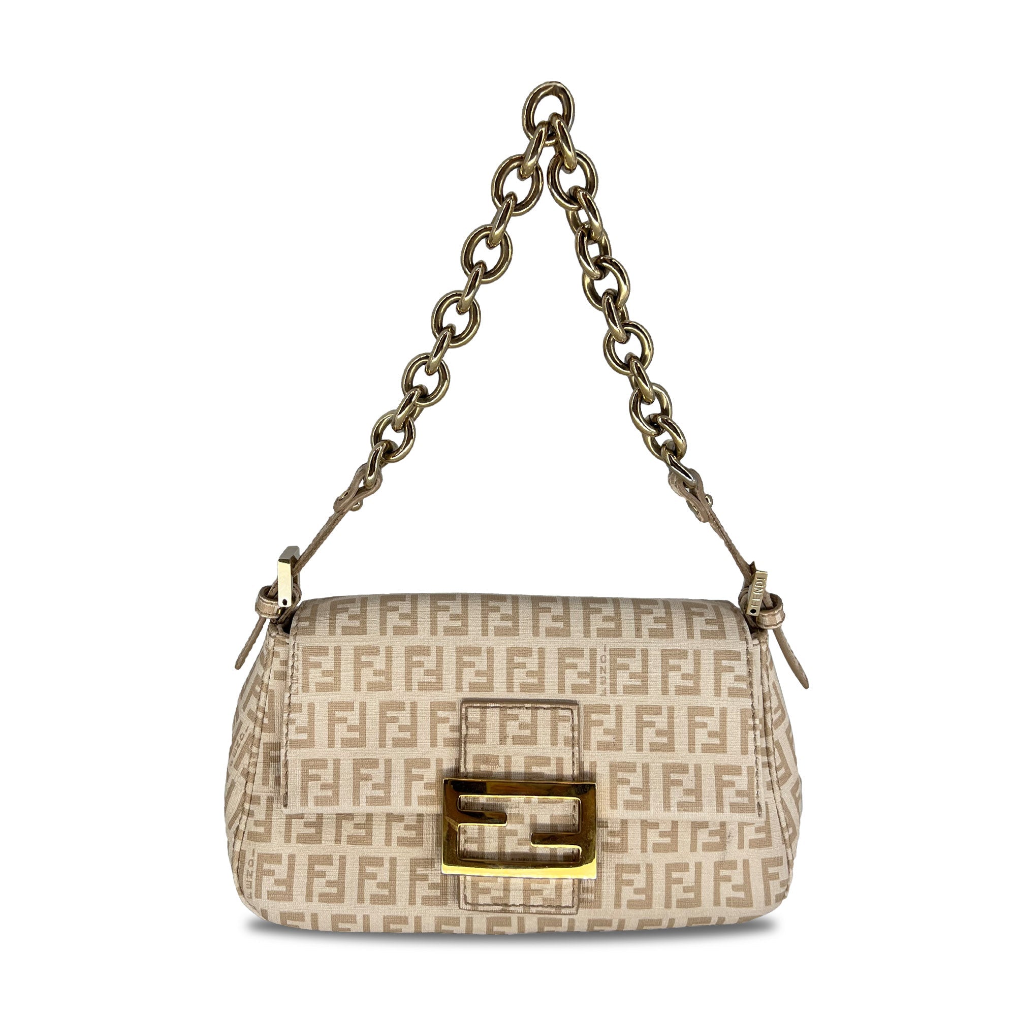 Fendi FF Monogram Mini Mama Baguette Shoulder Bag