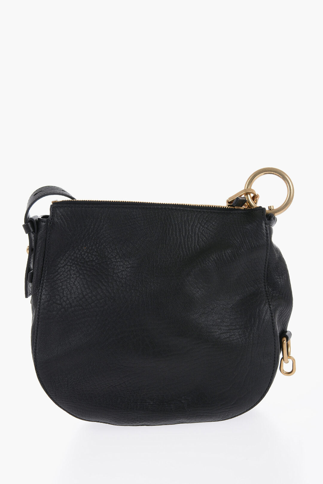 Burberry Grained Leather KNIGHT Bag with Lobster Clasp