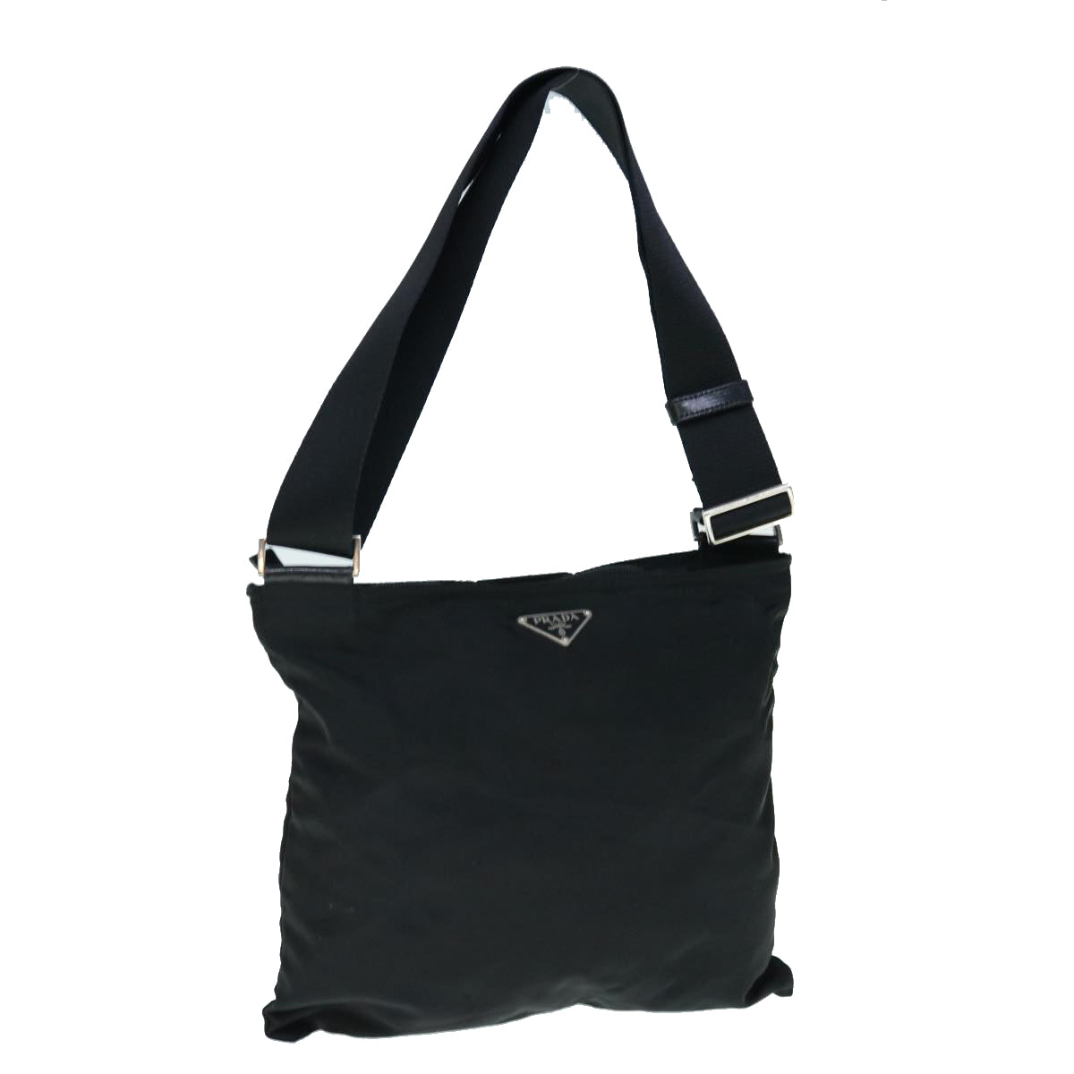 PRADA Shoulder Bag Nylon Black hk1029