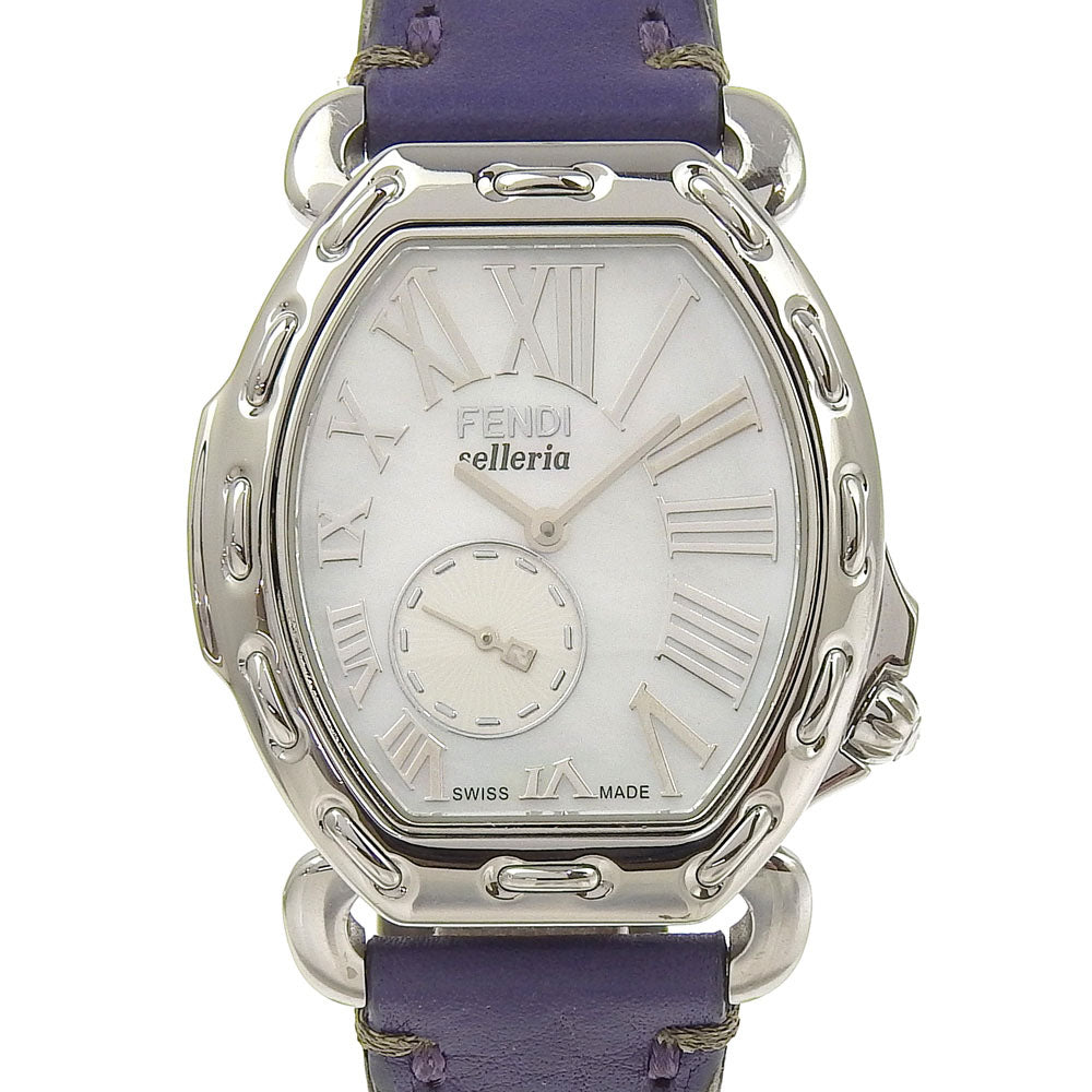 Fendi Selleria Watch Stainless Steel Leather Quartz