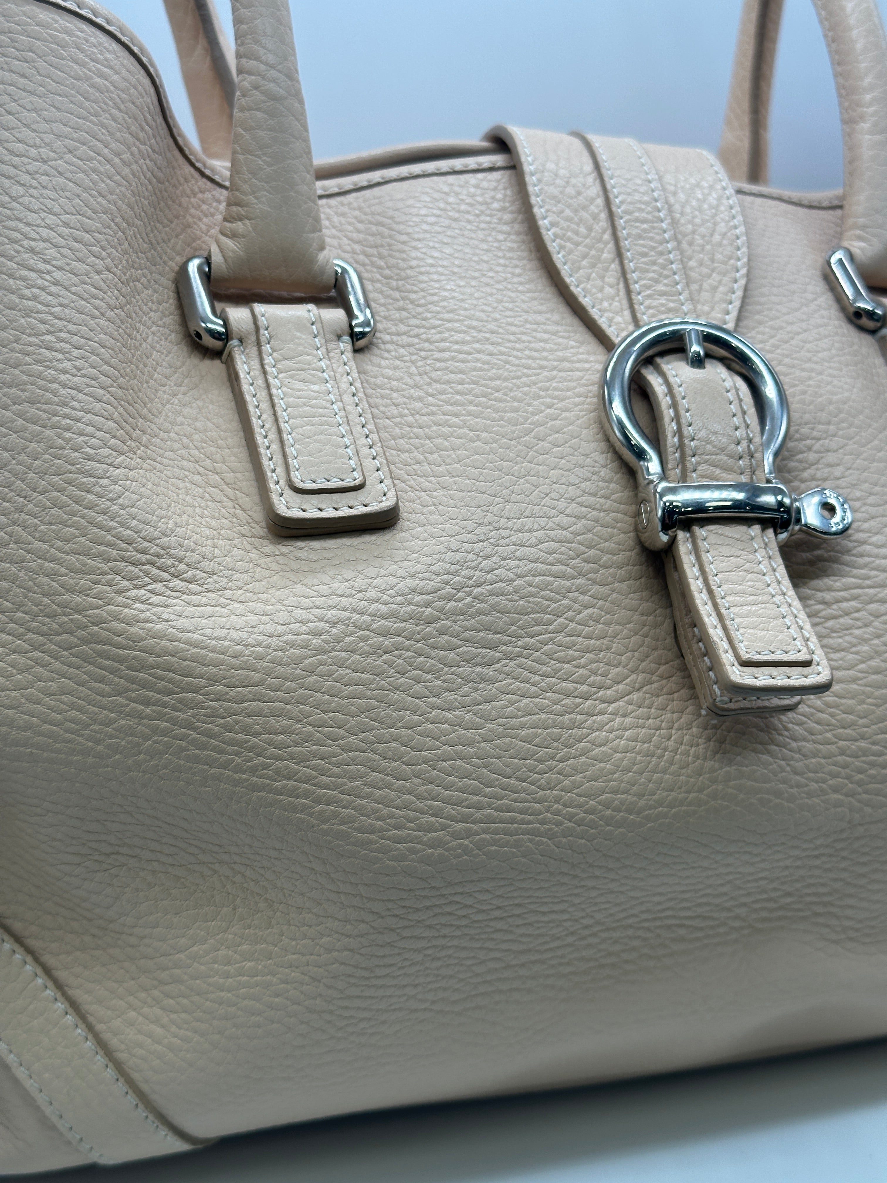 Burberry Handbag Cream Leather