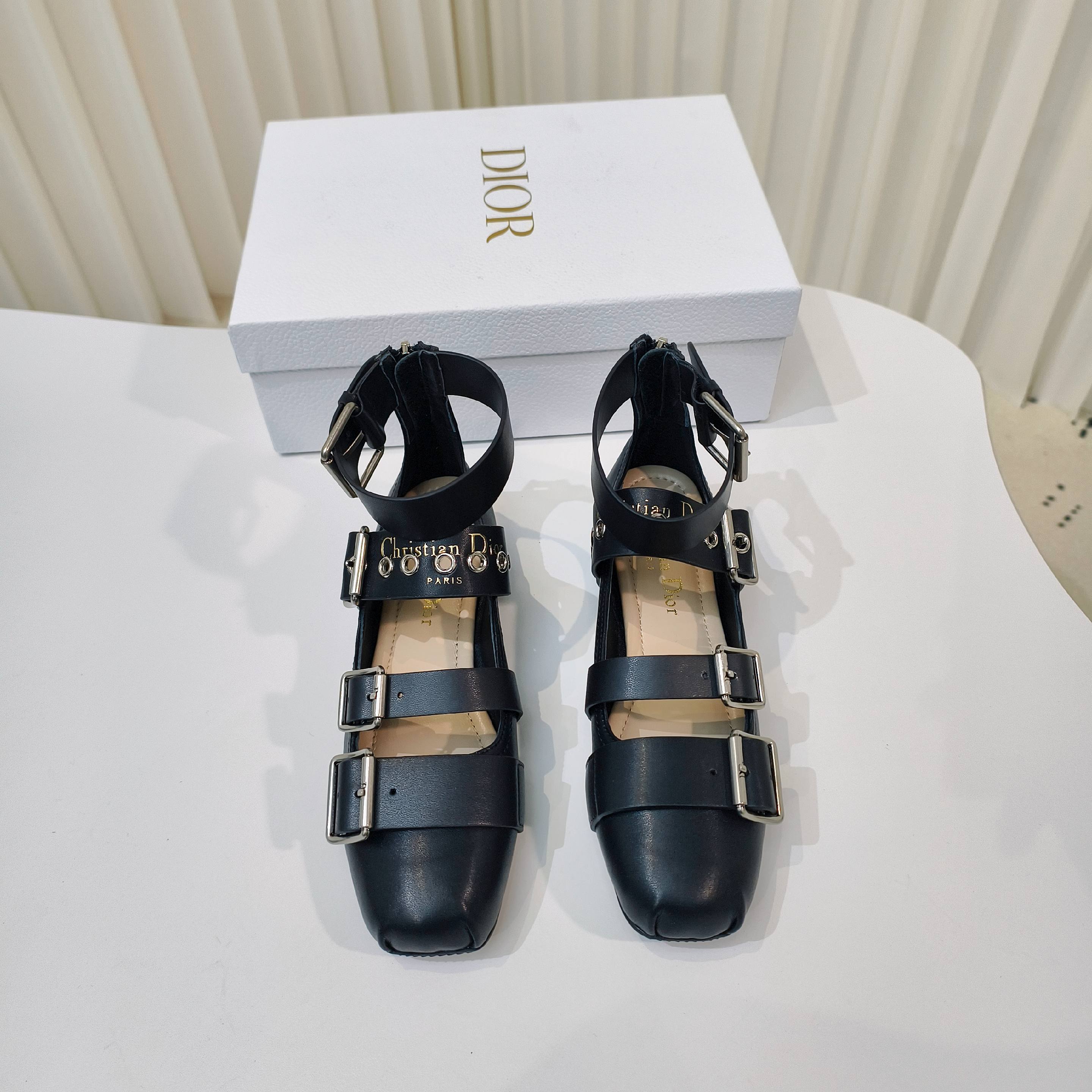 DIOR 25 Mary Jane Flat Calfskin and Suede 237989