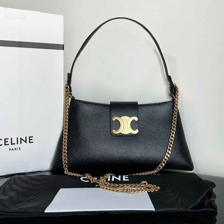 Celine WILTERN TRIOMPHE  BAG 31 ORIGINAL BLACK LEATHER