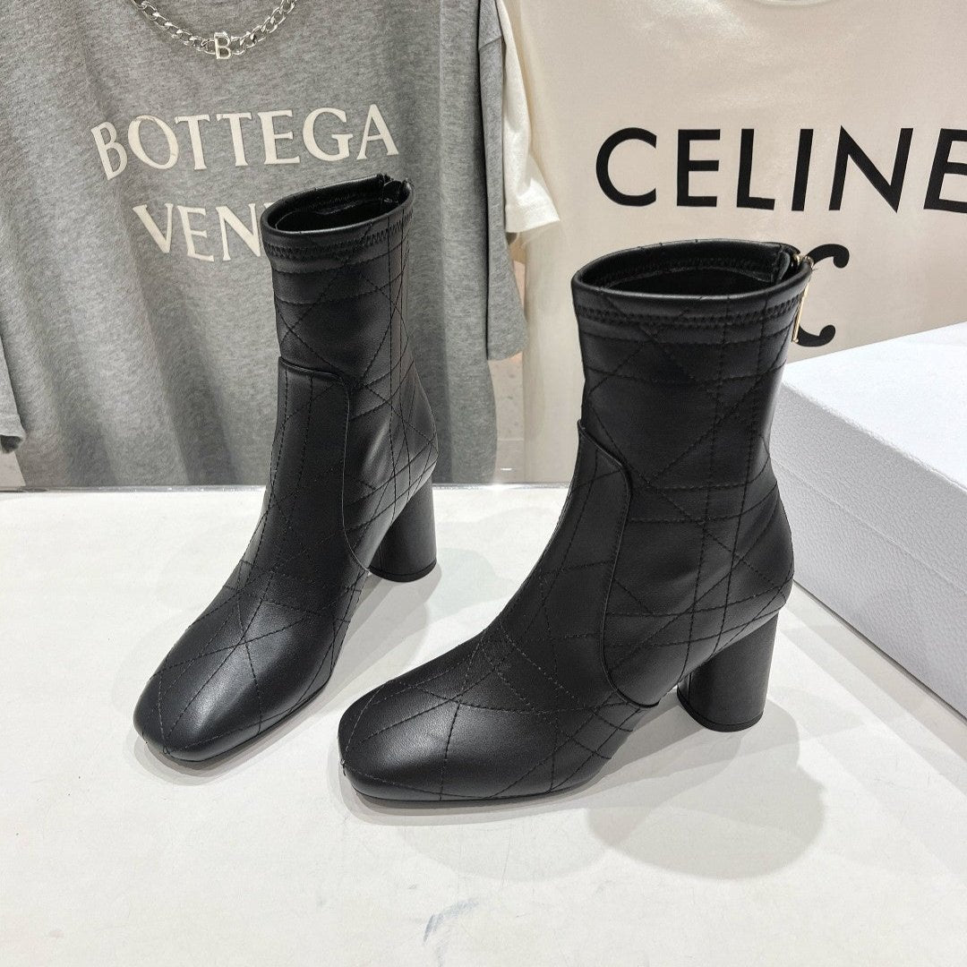 DIOR Ankle Boots 85mm Black Lambskin