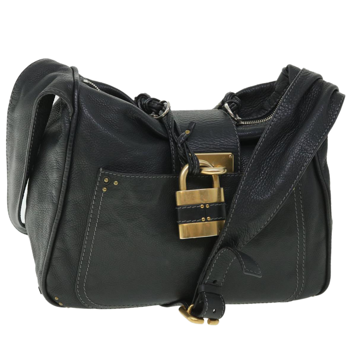 Chloe Paddington Shoulder Bag Black ki3488